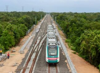 Maya Train sitting on the tracks