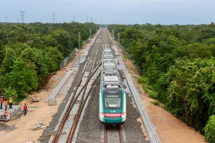 Maya Train sitting on the tracks