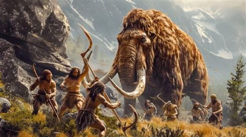 Hunting a mammoth