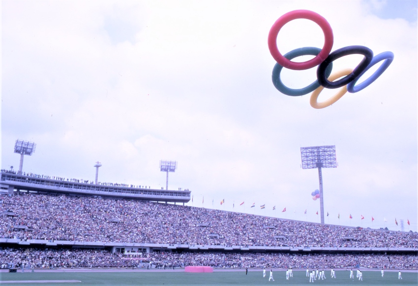Olympic opening ceremony, Mexico City, 1968