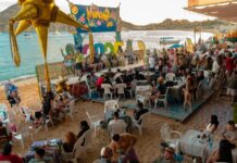 Mango Deck on Playa Medano, Cabo San Lucas