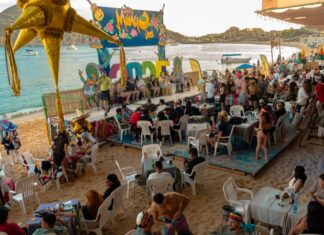 Mango Deck on Playa Medano, Cabo San Lucas
