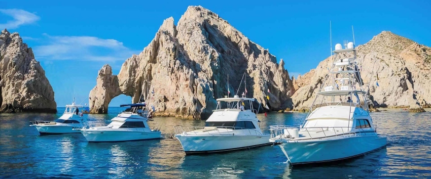 Charter fishing fleet in Los Cabos