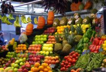 Fruit market in Mexico