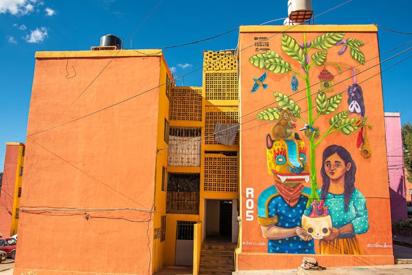 Mural using Comex paints