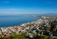 Aerial view of Puerto Vallarta.