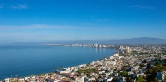 Aerial view of Puerto Vallarta.