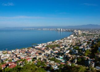 Aerial view of Puerto Vallarta.