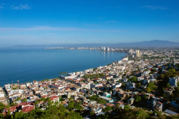 Aerial view of Puerto Vallarta.