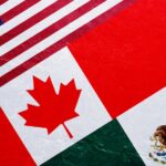 USMCA United States Mexico Canada Agreement US Canadian and Mexican flags