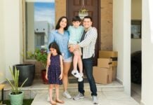 Trump’s immigration crackdown could have a silver lining for Mexico: A perspective from our CEO Hispanic mom and dad with their beautiful kids looking happy and smiling together in their beautiful new house entryway