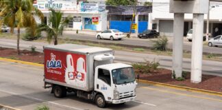 A Lala truck delivering products