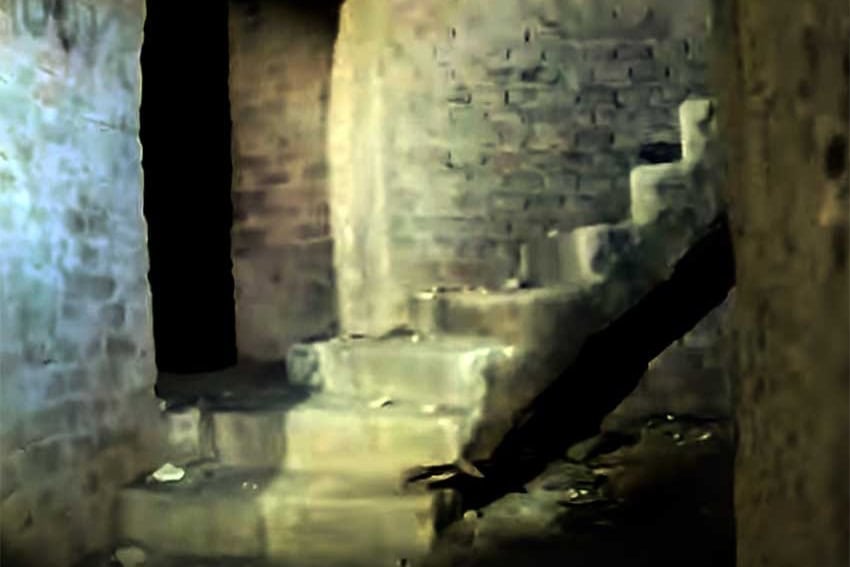 Underground staircase in Guadalajara.