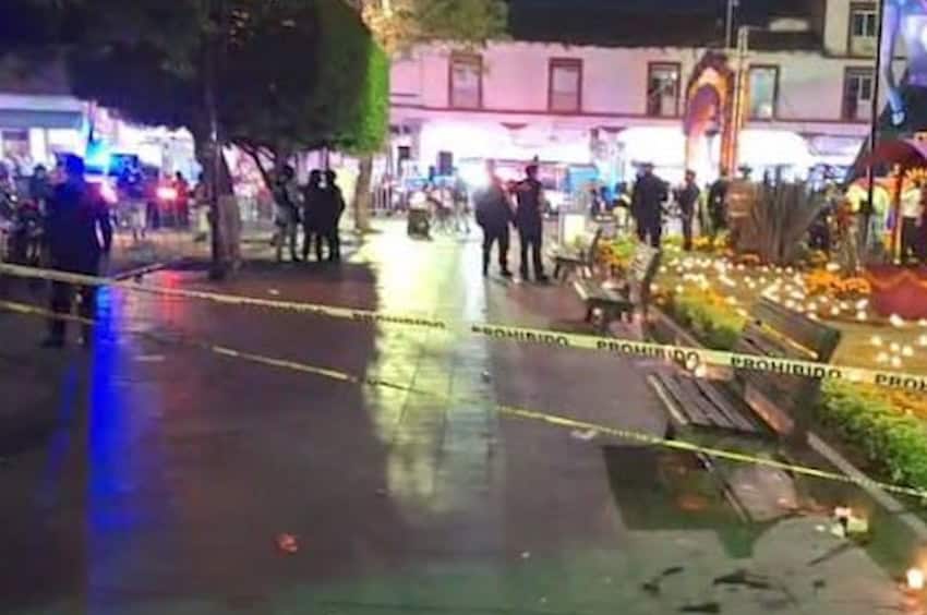 Uruapan central square after Manzo murder