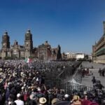 gen z protest in Mexico City's central square