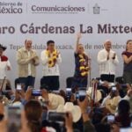 During the presentation on Saturday, the governor of Oaxaca thanked the president for working to repay a historic debt to the Indigenous peoples of the Mixtec region.