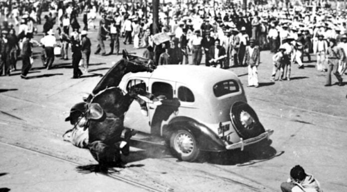 Battle of the Zócalo in Mexico City in 1935