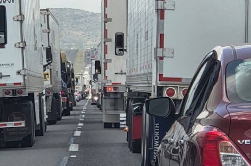 traffic jam on Highway 57