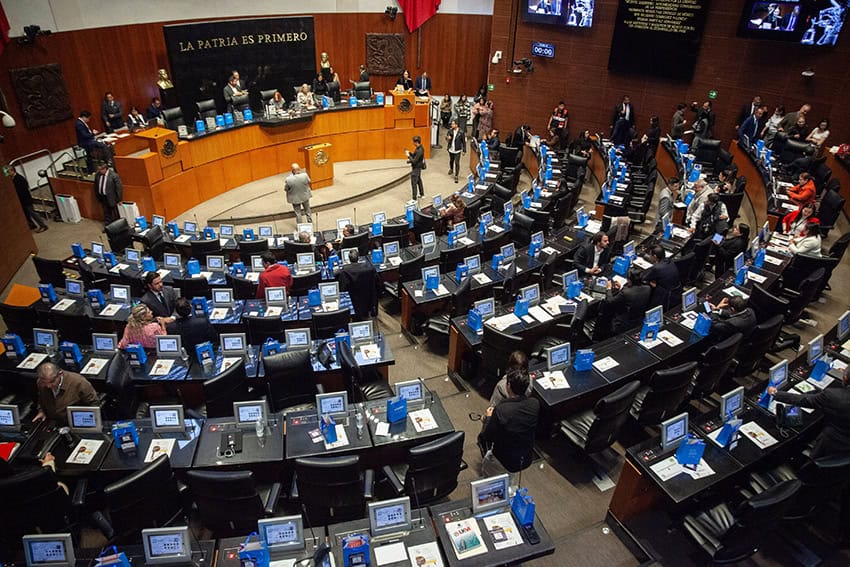 The Mexican Senate floor