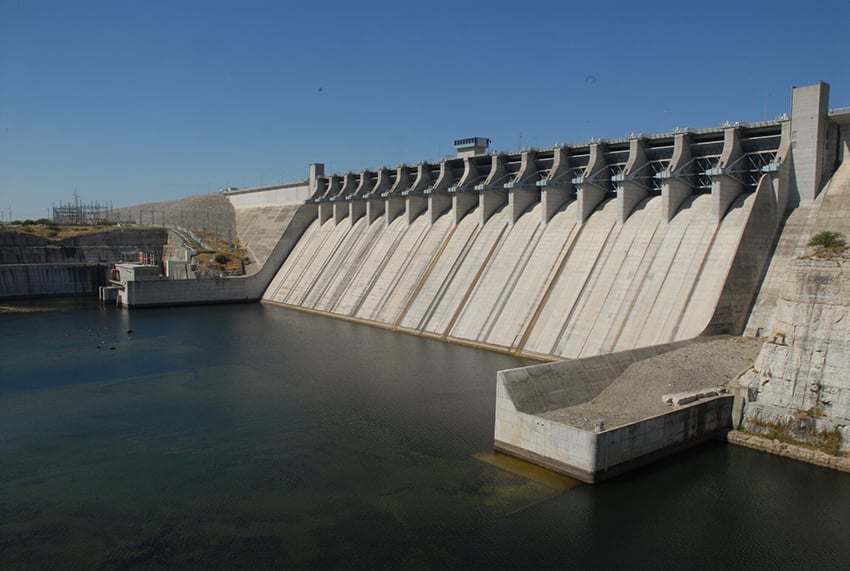 The Amistad dam on the Texas Coahuila border