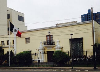 The Mexican Embassy in Lima, Peru