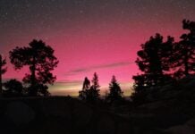 UNAM photo of northern lights