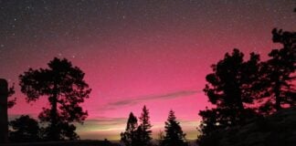 UNAM photo of northern lights