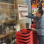 Suspended supermarket in Tulum