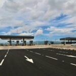 modern highway toll booth