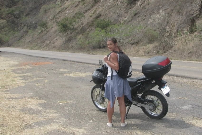 Motorcyclist in Mexico