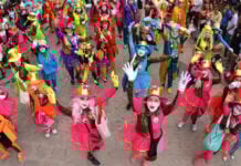 A community parade in San Miguel Allende