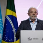 Brazilian President Luiz Inácio Lula da Silva hosting the COP30 summit in Belem, Brazil.