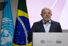 Brazilian President Luiz Inácio Lula da Silva hosting the COP30 summit in Belem, Brazil.