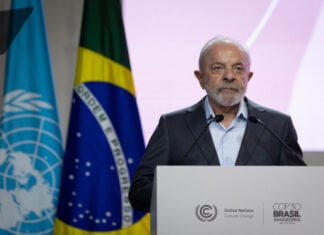 Brazilian President Luiz Inácio Lula da Silva hosting the COP30 summit in Belem, Brazil.