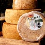 Finca Las Luciérnagas's Andante cheese is made using sheep’s milk from a producer with certified animal welfare practices.