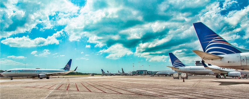 Copa Airlines jets on tarmac