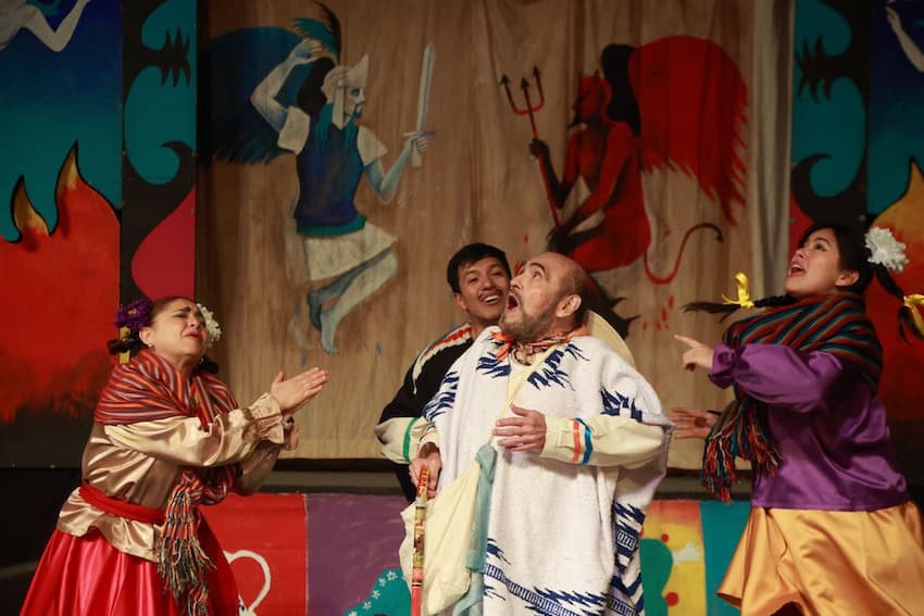 a pastorela at Aztlán Urban Park