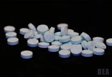 light blue pills similar to street fentanyl