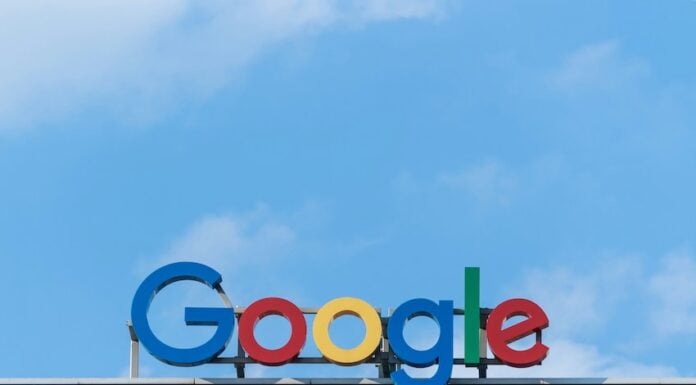 Google building and logo