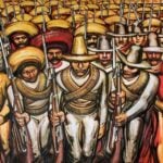 David Alfaro Siqueiros' "Del porfirismo a la Revolución"
