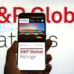 S and P Global Ratings displayed on mobile device