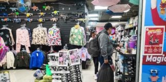 A person shopping at a Chinese market