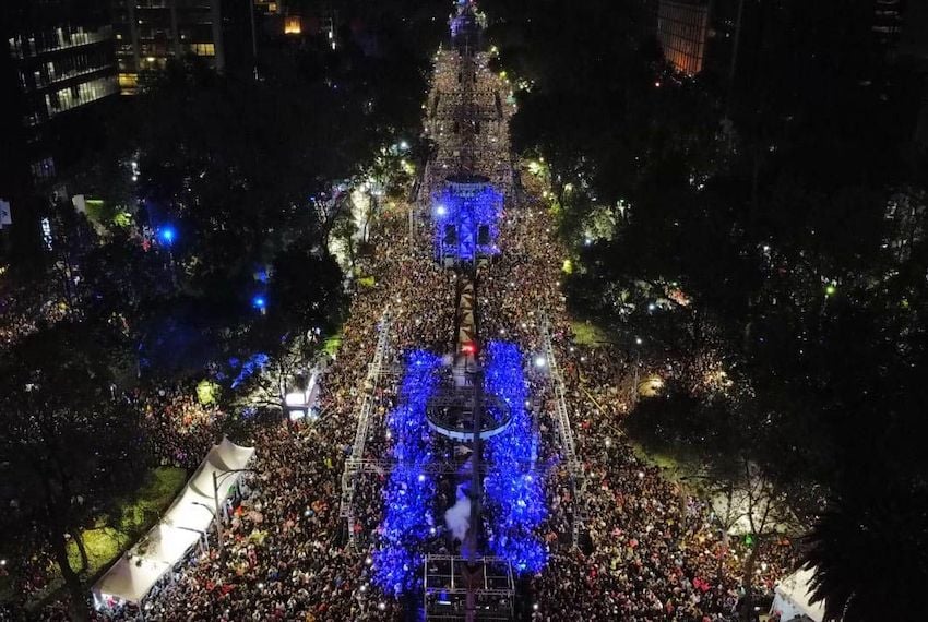 Mexico City’s Paseo de la Reforma will turn into one huge dance floor on New Year’s Eve