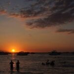 sunset over isla de la mujeres