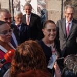 Sheinbaum at Business COuncil luncheon 2025