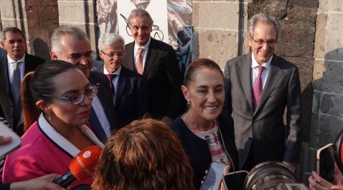 Sheinbaum at Business COuncil luncheon 2025