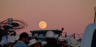 farmers proterst at night
