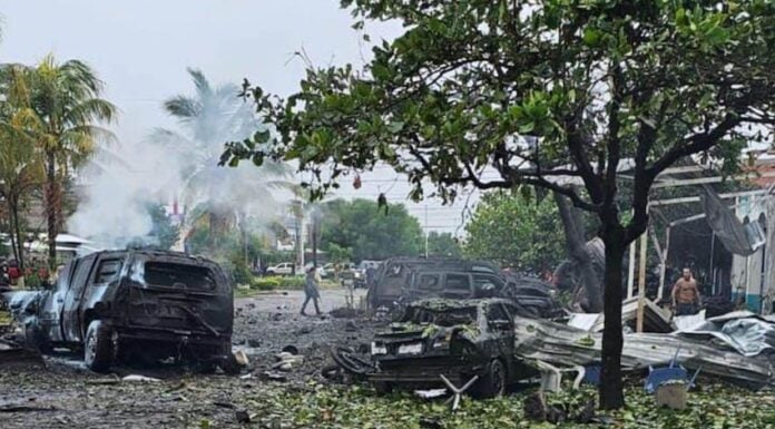 car bomb in Michoacán