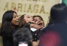 PAN Deputy Daniela Álvarez and Morena Deputy Yuriri Ayala