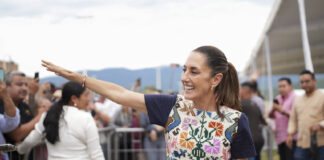 Tlajomulco, Jalisco, México, 3 de agosto de 2025. La doctora Claudia Sheinbaum Pardo, presidenta Constitucional de los Estados Unidos Mexicanos en la inauguración de la primera etapa del Hospital Regional ISSSTE Tlajomulco, Jalisco.